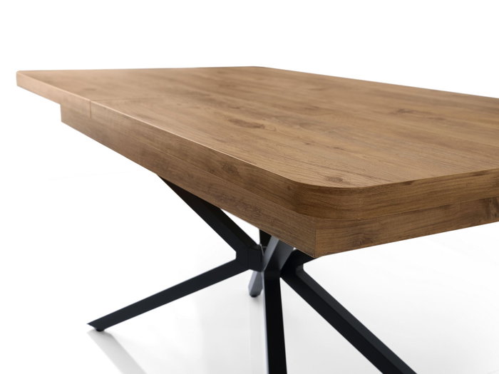 Hanah Home Mesa de Comedor Extensible Marrón